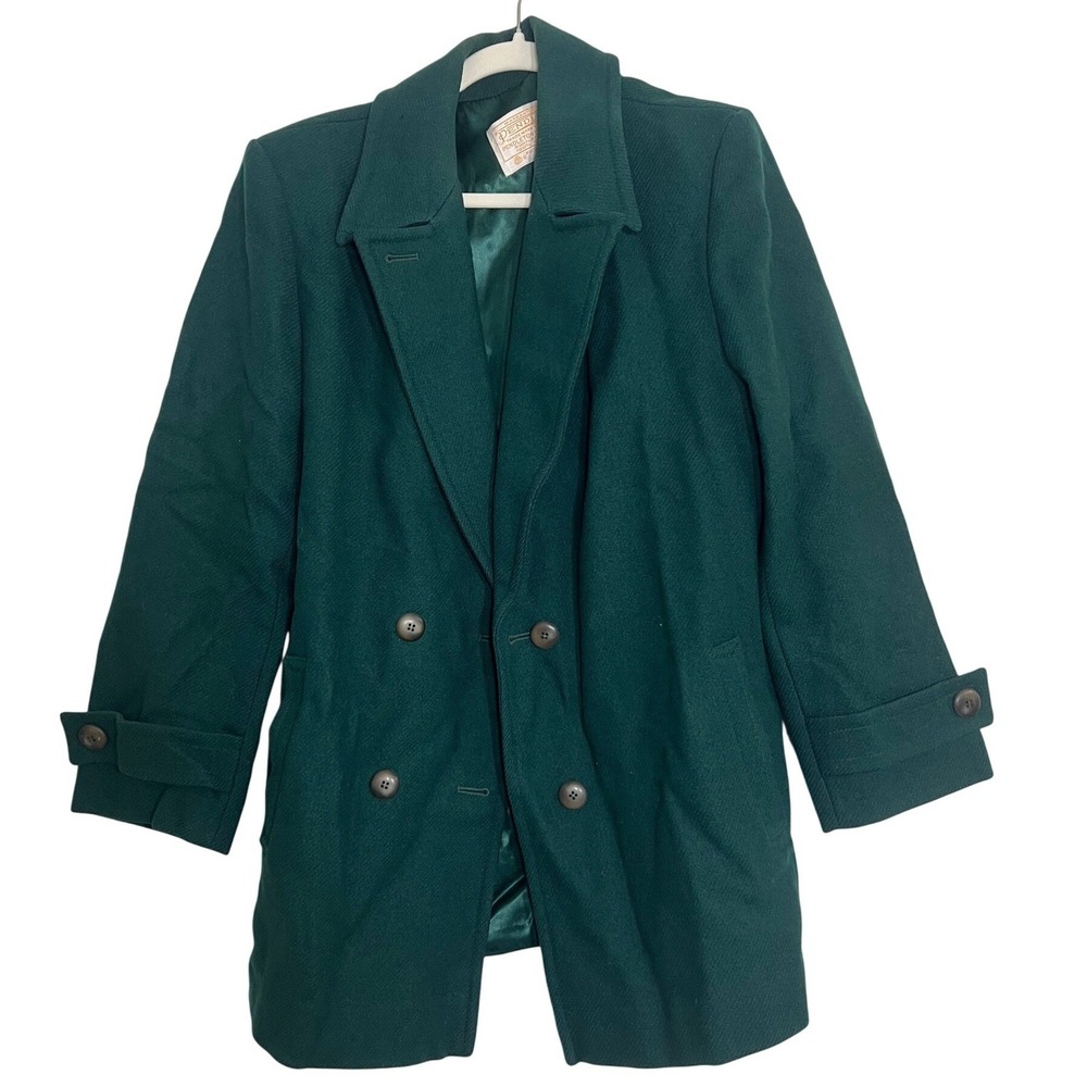 Pendleton Double Breasted Wool Blend Peacoat Gree… - image 2
